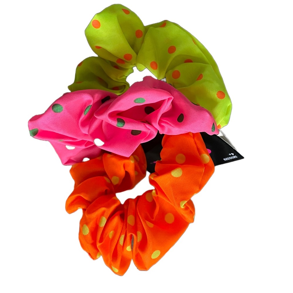 (NWT) Summer Hair Tie Scrunchie Neon Set 3